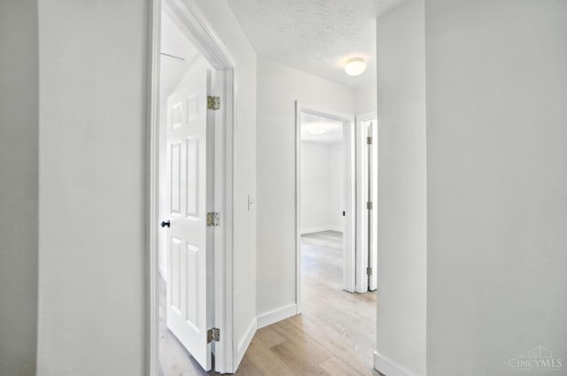 2380 Oaktree Pl, Cincinnati, OH 45238 - hallway with light wood-type flooring and a textured ceiling