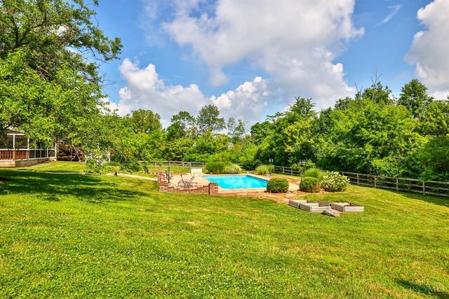 6154 Taylor Pike, Wayne Twp, OH 45107 - view of yard featuring an outdoor pool and a garden