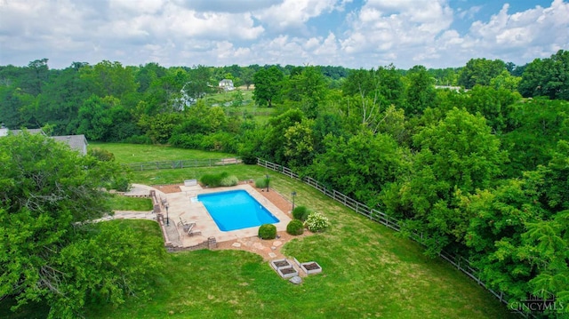 6154 Taylor Pike, Wayne Twp, OH 45107 - view of pool with a fenced backyard and a view of trees