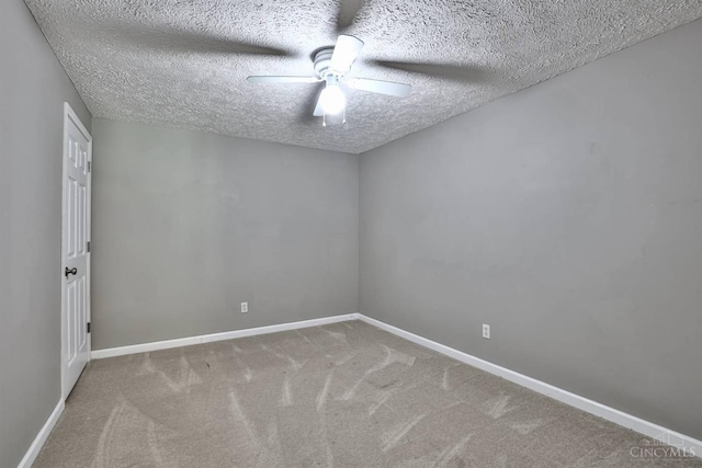 6154 Taylor Pike, Wayne Twp, OH 45107 - spare room with ceiling fan, carpet floors, and a textured ceiling