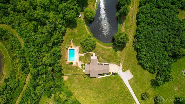 6154 Taylor Pike, Wayne Twp, OH 45107 - drone / aerial view of a large body of water and a pool area