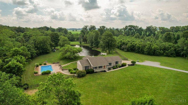 6154 Taylor Pike, Wayne Twp, OH 45107 - aerial view of property and surrounding area featuring a pool and a nearby body of water