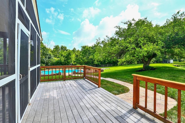 6154 Taylor Pike, Wayne Twp, OH 45107 - view of wooden deck