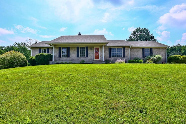 6154 Taylor Pike, Wayne Twp, OH 45107 - single story home featuring a front yard, brick siding, and a shingled roof