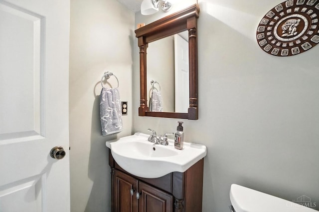 4961 Troubador Ct, Delhi Twp, OH 45238 - half bath featuring vanity and toilet