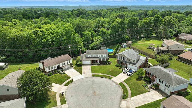 4961 Troubador Ct, Delhi Twp, OH 45238 - aerial view of a heavily wooded area