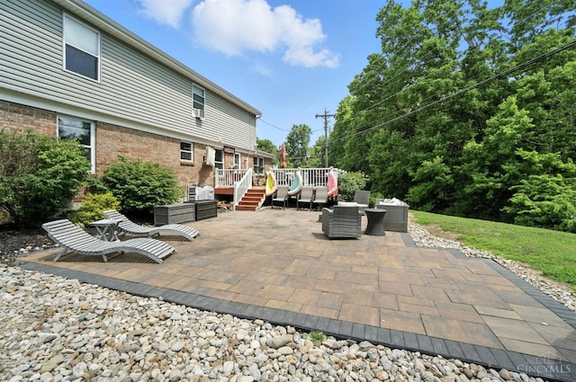 4961 Troubador Ct, Delhi Twp, OH 45238 - view of patio / terrace with a deck and outdoor lounge area