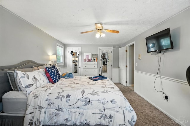 4961 Troubador Ct, Delhi Twp, OH 45238 - bedroom featuring carpet and a ceiling fan