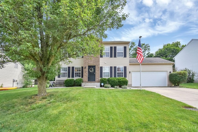 4411 Todd Rose Ct, Union Twp, OH 45244 - colonial-style house featuring driveway, a front lawn, and a garage