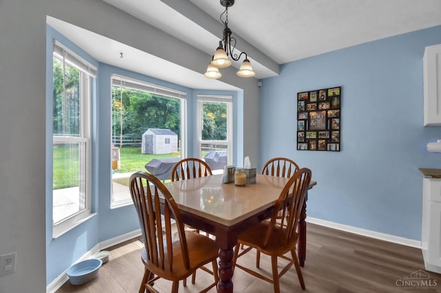 4411 Todd Rose Ct, Union Twp, OH 45244 - dining room featuring baseboards and wood finished floors