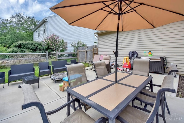4411 Todd Rose Ct, Union Twp, OH 45244 - view of patio with outdoor dining area and an outdoor hangout area