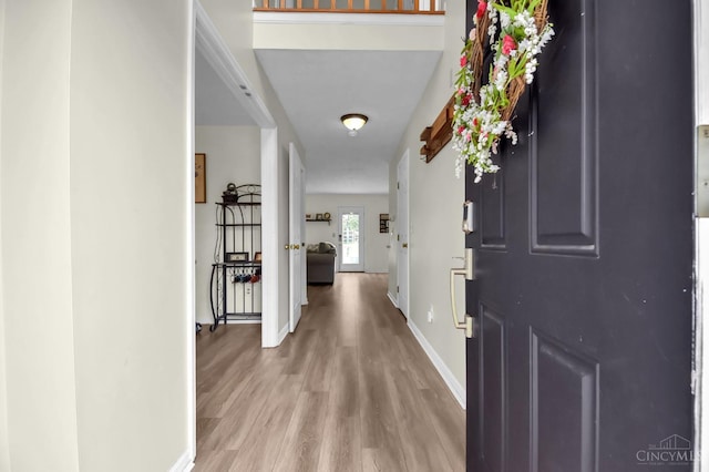4411 Todd Rose Ct, Union Twp, OH 45244 - entrance foyer with light wood-style floors and baseboards