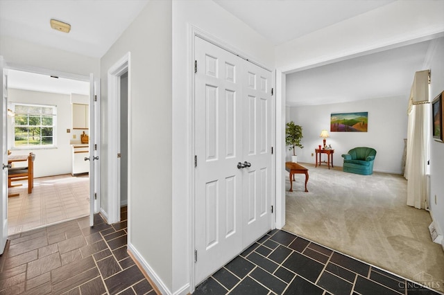 2724 Bentley Ct, Anderson Twp, OH 45244 - hall with dark colored carpet