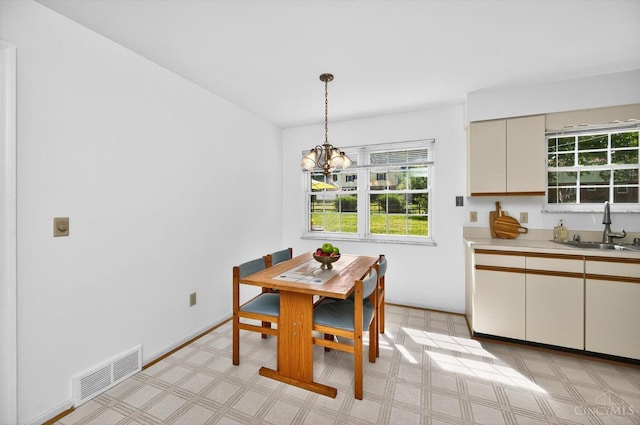 2724 Bentley Ct, Anderson Twp, OH 45244 - dining area with a chandelier and light floors