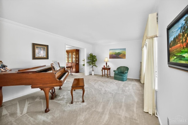 2724 Bentley Ct, Anderson Twp, OH 45244 - living area with light carpet and crown molding