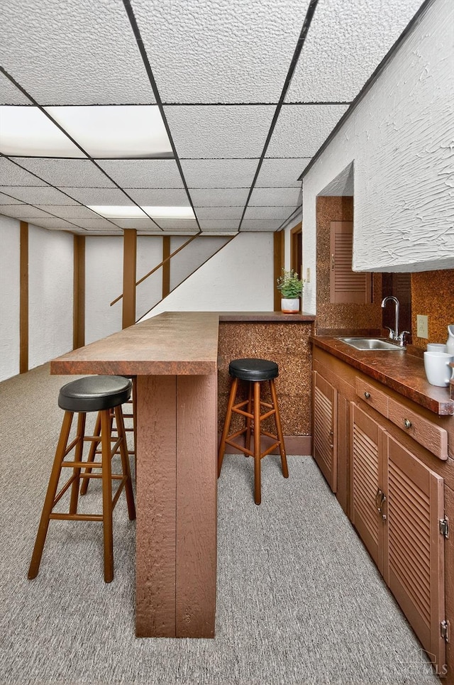 2724 Bentley Ct, Anderson Twp, OH 45244 - indoor bar with light colored carpet and a drop ceiling