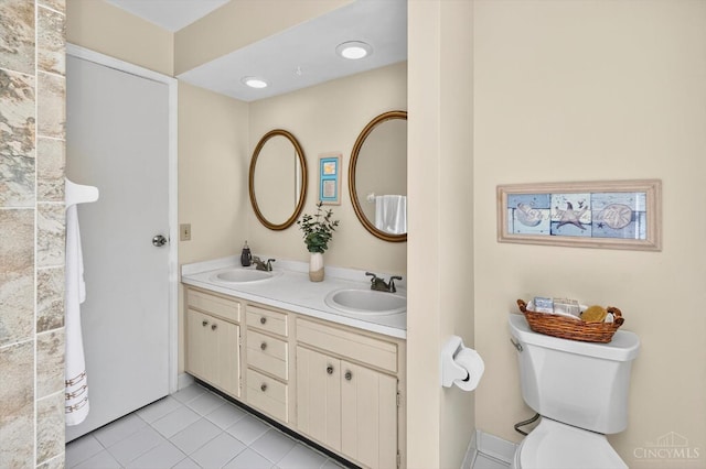 2724 Bentley Ct, Anderson Twp, OH 45244 - bathroom featuring double vanity and tile patterned floors
