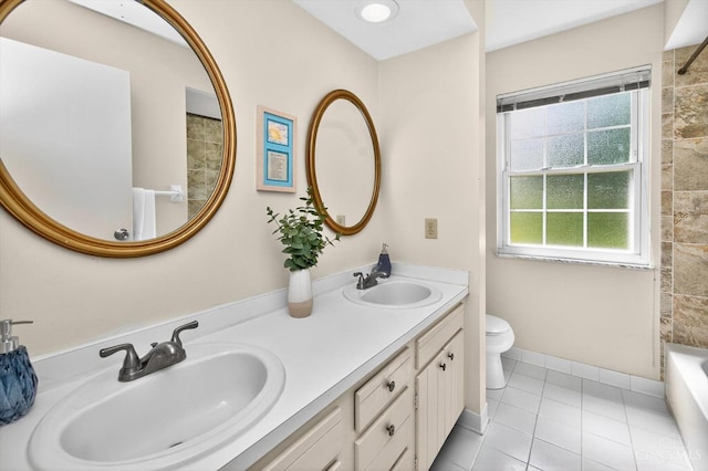 2724 Bentley Ct, Anderson Twp, OH 45244 - full bathroom featuring double vanity and tile patterned flooring