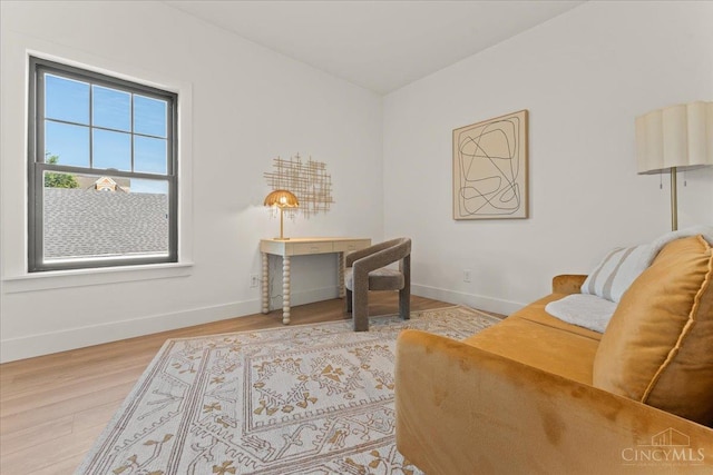 963 Windsor St, Cincinnati, OH 45206 - sitting room with baseboards and wood finished floors