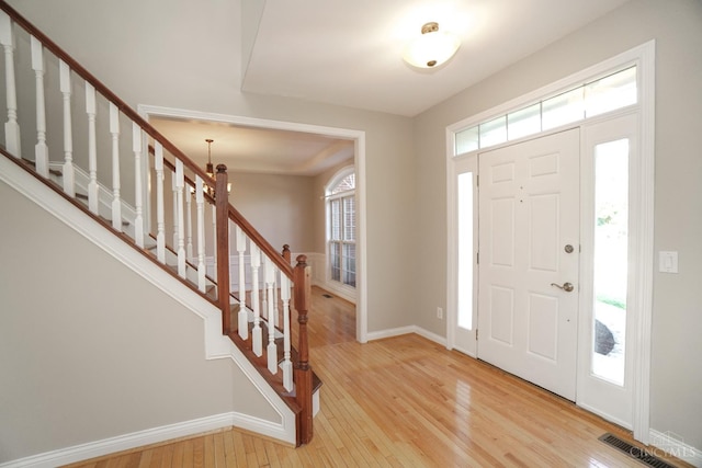 1031 Westchester, Union Twp, OH 45244 - entryway with light wood-type flooring and stairs