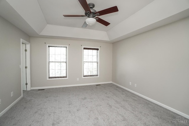 1031 Westchester, Union Twp, OH 45244 - unfurnished room featuring a tray ceiling, ceiling fan, and carpet flooring