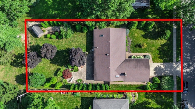 6341 Marshall Rd, Centerville, OH 45459 - aerial overview of property's location featuring property boundaries highlighted