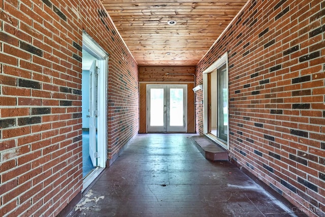 17403 Bloomrose Rd, Sterling Twp, OH 45176 - unfurnished sunroom featuring french doors