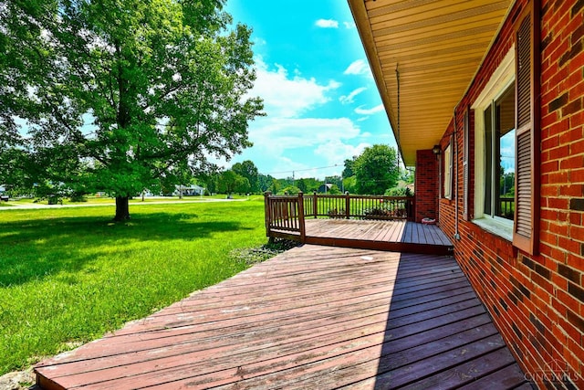 17403 Bloomrose Rd, Sterling Twp, OH 45176 - wooden deck with a yard