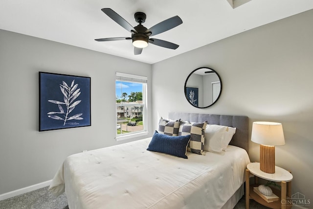 1545 Ruth Ave, Cincinnati, OH 45207 - carpeted bedroom featuring baseboards and a ceiling fan