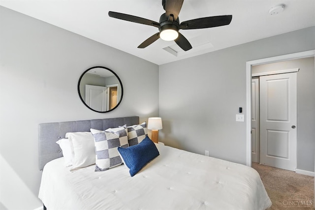 1545 Ruth Ave, Cincinnati, OH 45207 - bedroom with carpet and a ceiling fan
