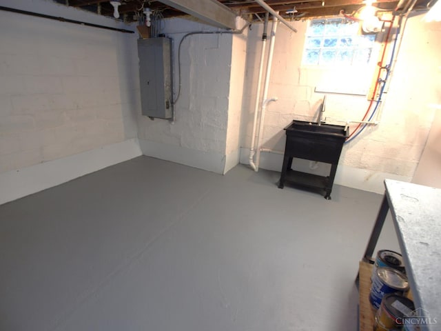 3527 Reemelin Rd, Green Twp, OH 45211 - below grade area with electric panel