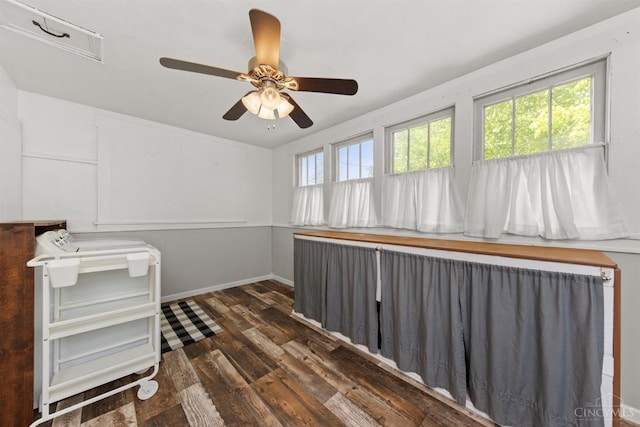122 Fairview Ave, Washington Twp, OH 45171 - empty room featuring hardwood / wood-style floors and ceiling fan