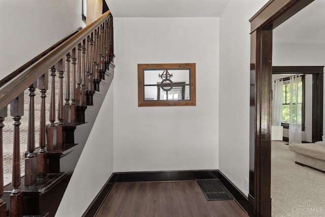 122 Fairview Ave, Washington Twp, OH 45171 - stairway with wood finished floors and baseboards