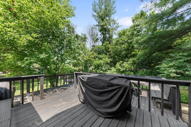 122 Fairview Ave, Washington Twp, OH 45171 - wooden terrace featuring grilling area
