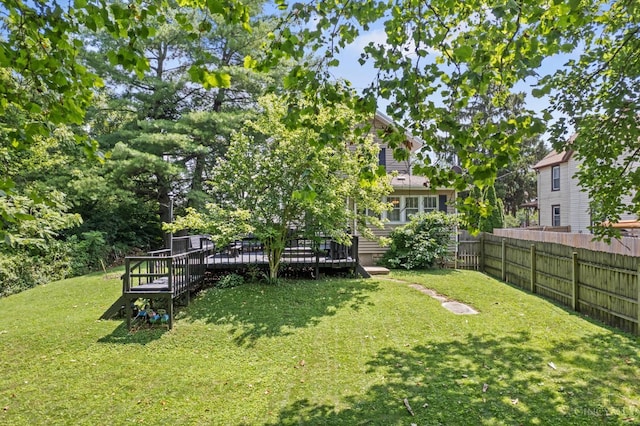 122 Fairview Ave, Washington Twp, OH 45171 - view of yard with a deck