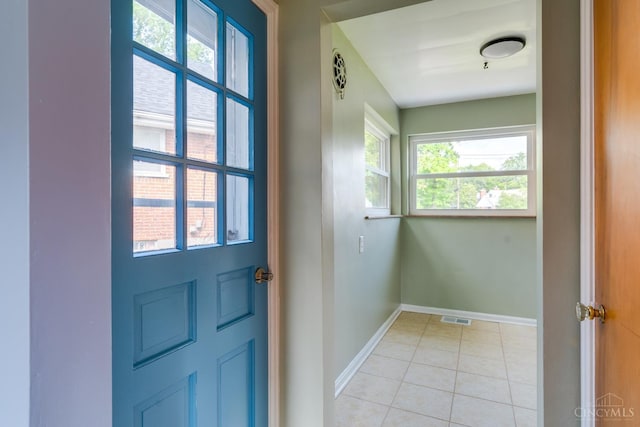 6537 Craigland Ct, Cincinnati, OH 45230 - doorway to outside with baseboards and light tile patterned floors