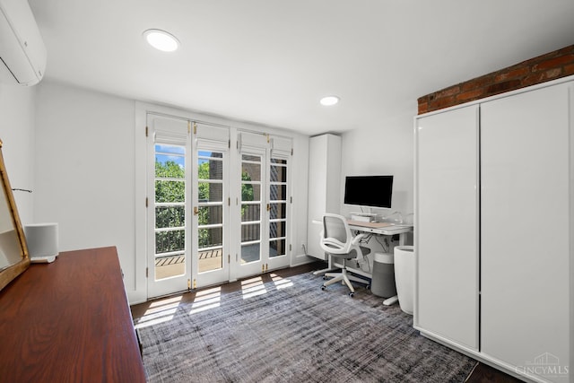 1236 Louden St, Cincinnati, OH 45202 - office space featuring a wall mounted air conditioner and recessed lighting