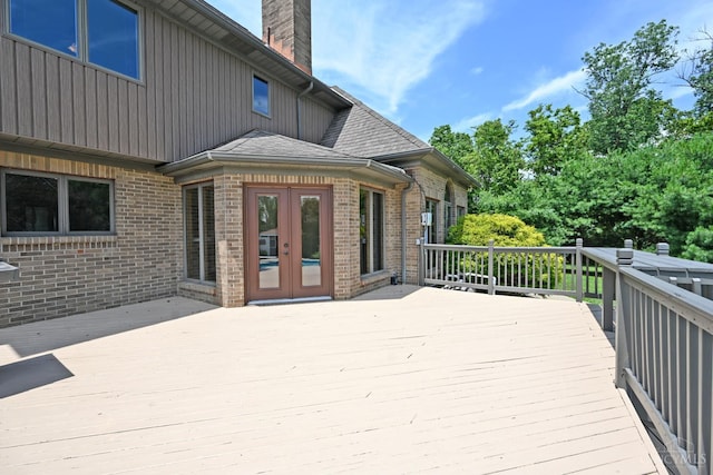 8424 Oak Grove Rd, Georgetown, OH 45121 - deck featuring french doors