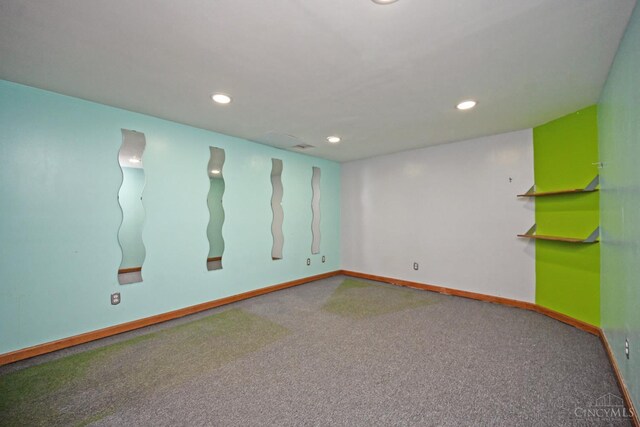 8424 Oak Grove Rd, Georgetown, OH 45121 - basement with carpet floors and recessed lighting