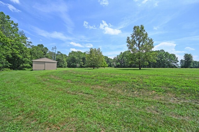 8424 Oak Grove Rd, Georgetown, OH 45121 - view of green lawn featuring a pole building