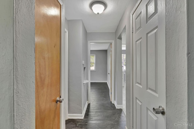 146 Glenridge Pl, Cincinnati, OH 45217 - hall with dark wood-type flooring and a textured wall