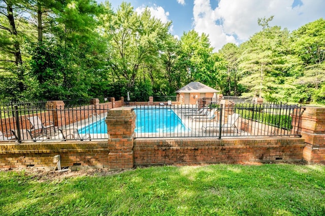 8069 Green Lake Dr, Liberty Twp, OH 45044 - view of pool with a patio and an outbuilding
