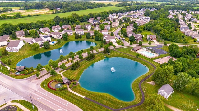 1820 Meadow Sweet Dr, Turtle Creek Twp, OH 45036 - aerial perspective of suburban area featuring a nearby body of water