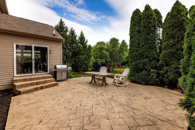 1820 Meadow Sweet Dr, Turtle Creek Twp, OH 45036 - view of patio / terrace featuring entry steps, area for grilling, and outdoor dining area