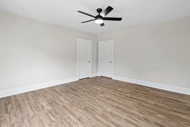 4150 Paddock Rd, Cincinnati, OH 45229 - empty room featuring wood finished floors and a ceiling fan
