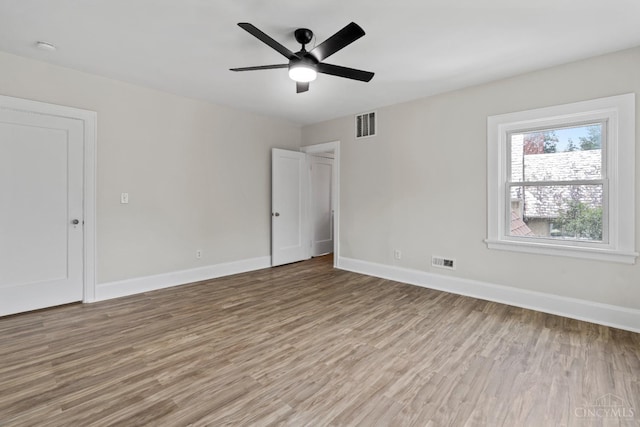 4150 Paddock Rd, Cincinnati, OH 45229 - unfurnished bedroom with light wood-style floors and a ceiling fan