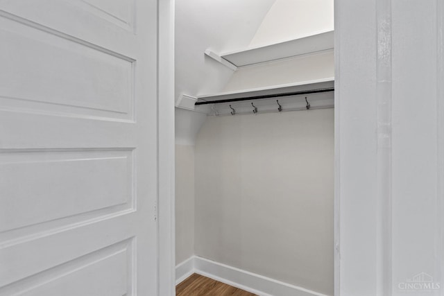 4150 Paddock Rd, Cincinnati, OH 45229 - mudroom featuring baseboards and wood finished floors