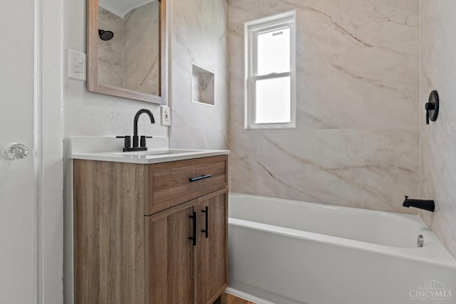 4150 Paddock Rd, Cincinnati, OH 45229 - full bathroom with vanity and shower / tub combination