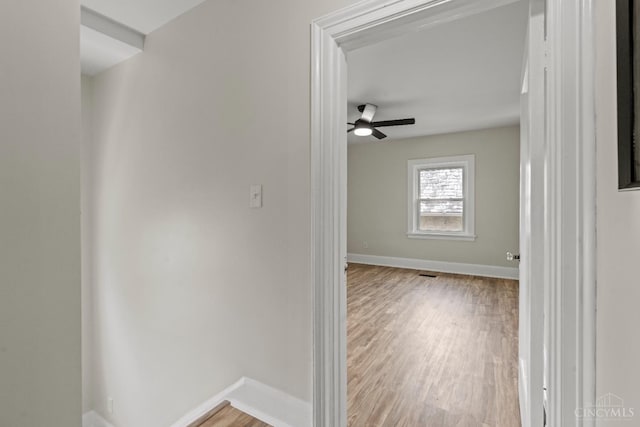 4150 Paddock Rd, Cincinnati, OH 45229 - hall featuring baseboards and wood finished floors