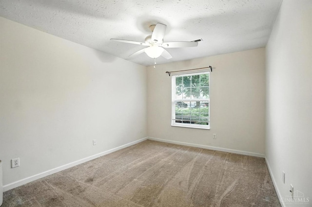 5433 Harbourwatch Unit 104, Deerfield Twp, OH 45040 - unfurnished room with carpet, a ceiling fan, and a textured ceiling
